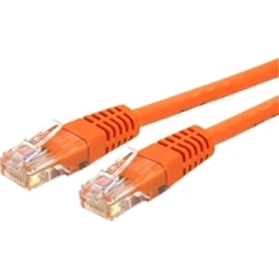 StarTech C6PATCH50OR 50-Foot Cat6 Orange Molded RJ45 UTP Gigabit Patch Cable Cord
