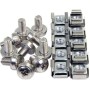 100-Pack M6 Screws and Cage Nuts for Server Rack Cabinet