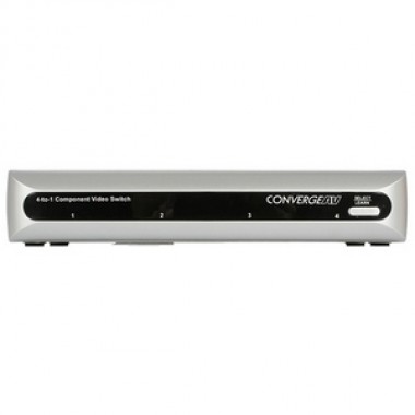 4 Port Component Video Switch with Digital Audio and Remote