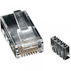 50-Pack RJ45 Solid Wire Modular Plug Cat6