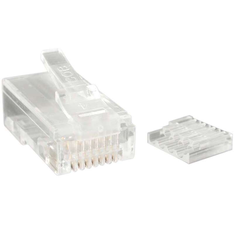 StarTech CRJ45C6STR50 50-Pack RJ45 Stranded Modular Plug Connector Cat6
