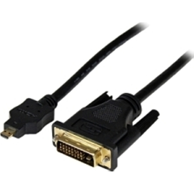 StarTech HDDDVIMM2M 2-Meter Micro HDMI to DVI-D M/M Cable 1920x1200 Video