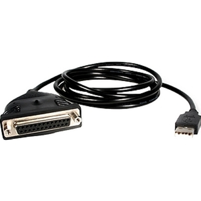 StarTech ICUSB1284D25 USB to Parallel Adapter Cable DB25-Female to USBa Male