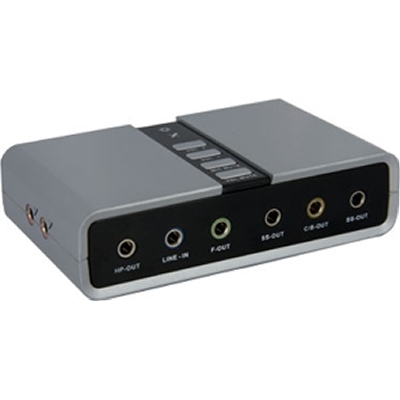 StarTech ICUSBAUDIO Stereo Audio USB External Sound Card Adapter for PC or Laptop