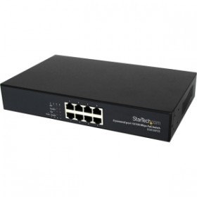 8-Port 10/100 PoE Switch Industrial Power over Ethernet Switch - All 8-Ports PoE