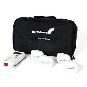 StarTech LANTESTPRO Professional UTP LAN Cable Tester 2part with 4 Loopback Plugs StarTech LANTESTPRO Professional UTP LAN Cable Tester 2part with 4 Loopback Plugs