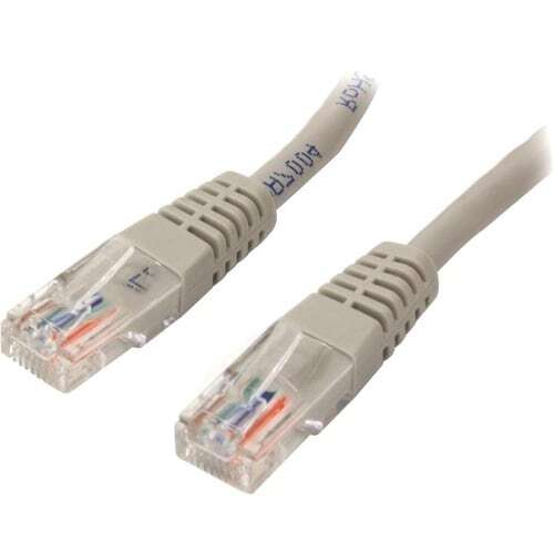 StarTech M45PATCH100G 100-Foot Grey Cat5e Molded RJ45 Patch Cable