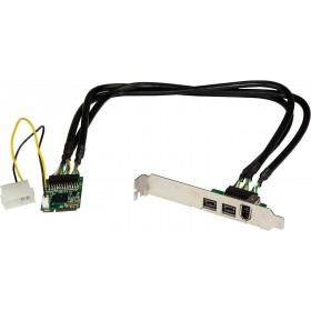 3-Port Mini PCIe Firewire Card Adapter
