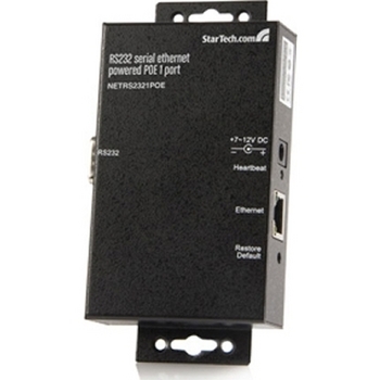 1-Port Serial Ethernet Device Server PoE Power over Ethernet