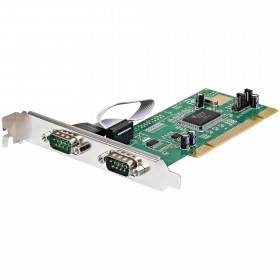 2-Port PCI Serial Adapter Card Dual Port Serial RS232 Card 16550