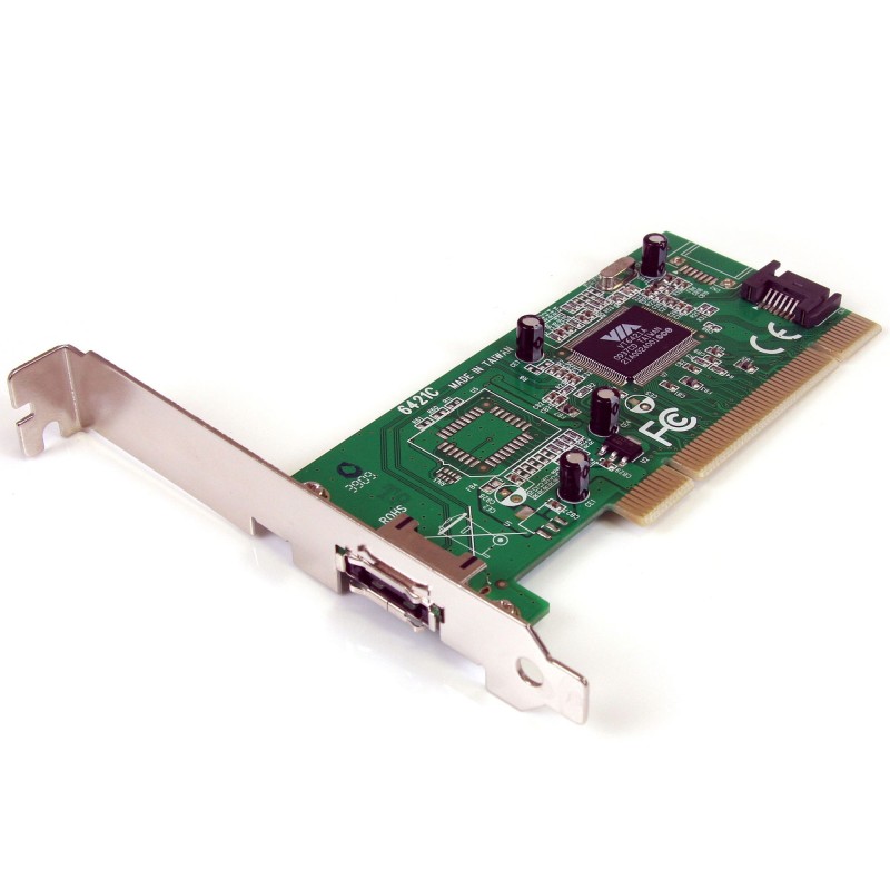 StarTech PCIESATA2I PCI SATA Controller Card with 1-Port eSATA and 1-Port SATA plus Low Profile Bracket