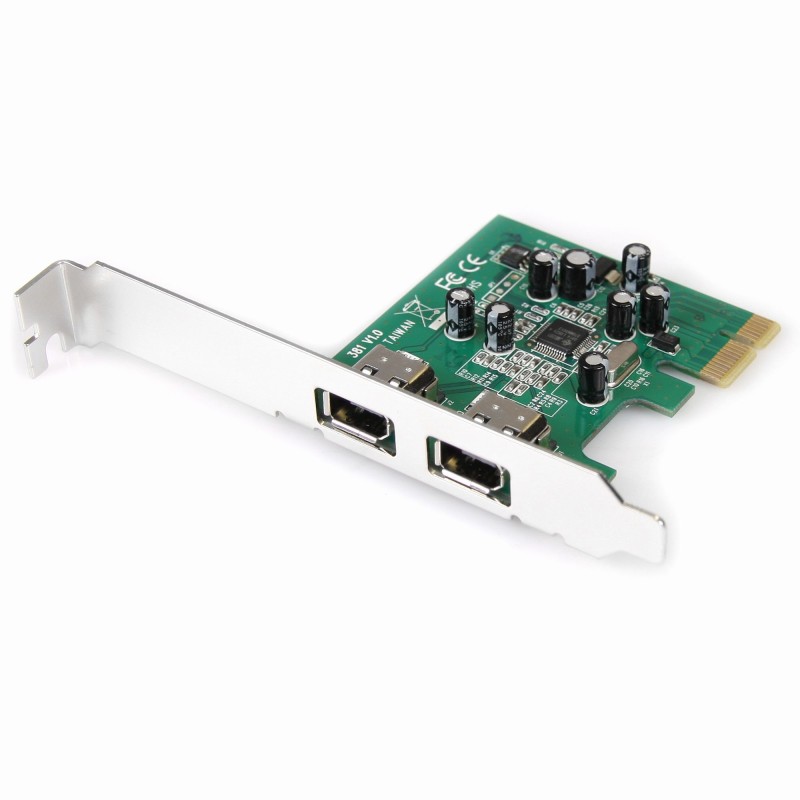StarTech PEX1394A2 2-Port Firewire 400 PCIe Card with Dual 400Mbps Ports