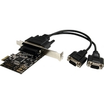 2-Port PCIe RS232 16550 Serial Card with Breakout Cable