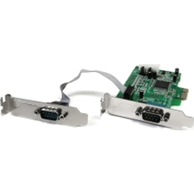 StarTech PEX2S553LP 2-Port Low Profile PCIe Serial Card Serial RS232 Card