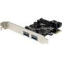 4-Port USB 3.0 PCIe Controller Card with SATA Power