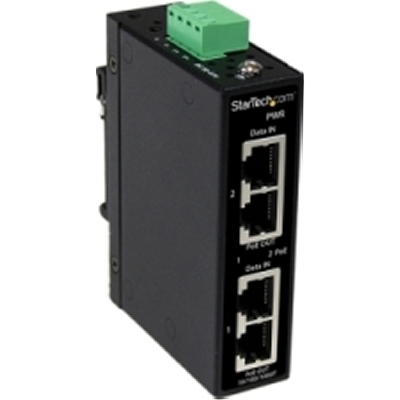 StarTech POEINJ2GI 2-Port Gigabit PoE + Injector Adapter - Power Over Ethernet