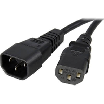 StarTech PXT1001410 10-Foot Computer Power Extension Cord C14 to C13 14awg