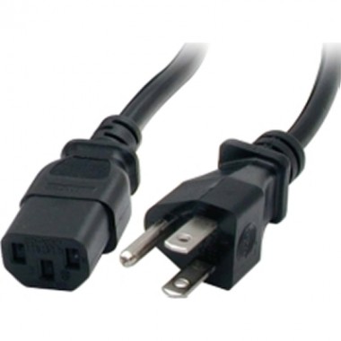 10-Foot Computer Power Cord Nema5-15p to C13 14awg