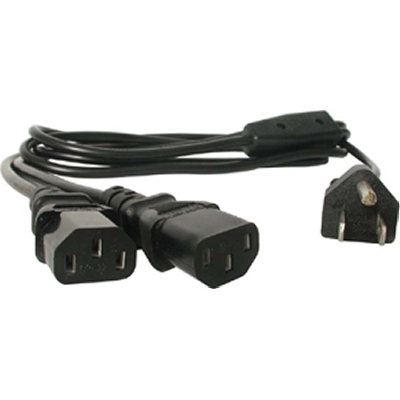 StarTech PXT101Y 6-Foot IBM Power Y Splitter Cable for PC Devices 2xc13 NEMA 5-15