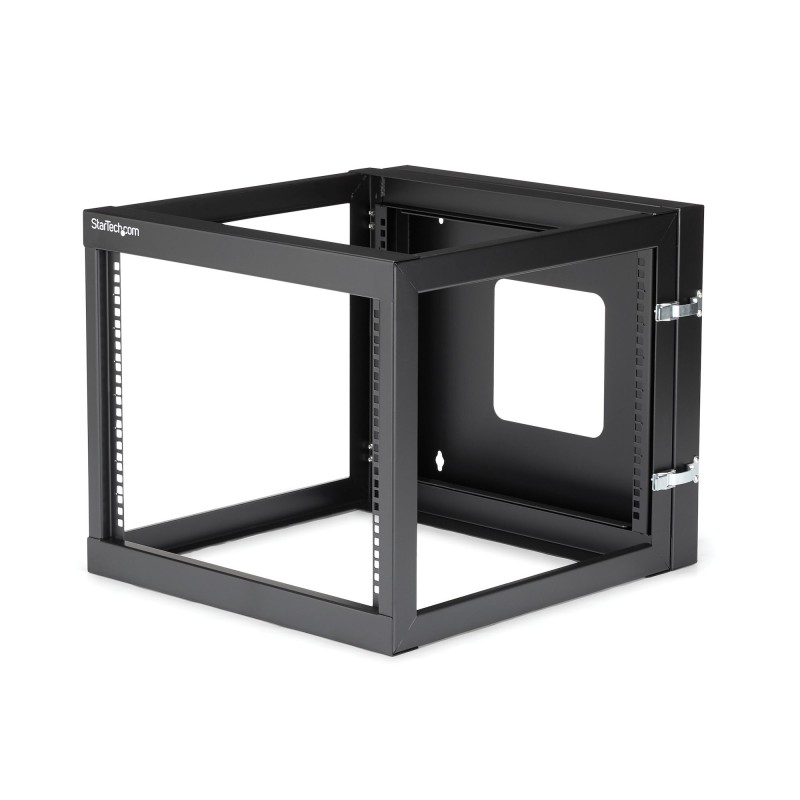 StarTech RK819WALLOH 8U Hinged WallMount Open Frame Cabinet Server Rack