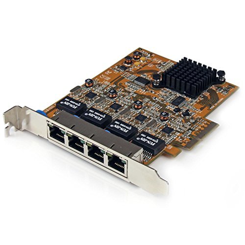StarTech ST1000SPEX42 Gigabit Ethernet PCIe RJ45 4-Port Network Adapter Card
