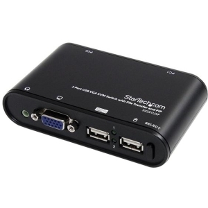 2-Port USB KVM Switch USB VGA KVM Switch with File Transfer PIP