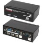 2-Port USB VGA KVM Switch with 4-Port USB Hub Cables Included