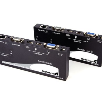 Long Range USB VGA KVM Console Extender over CAT5 UTP - 1000 ft