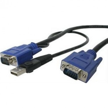 10-Foot Ultra Thin 2 In-1 USB VGA KVM Cable