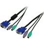 10-Foot 3in1 Premium Univ KVM Switch PS2/vga PC Cable