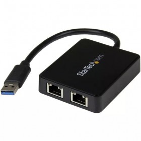 2-Port USB 3.0 Gigabit Ethernet LAN Adapter 10/100/1000