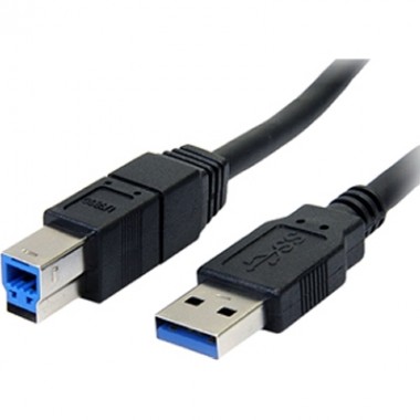 10-Foot Black USB Super Speed USB 3.0 Cable A to B M/m