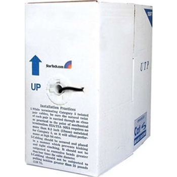 1000-Foot Bulk Black Category 6 Stranded UTP Patch Cable - By the Roll