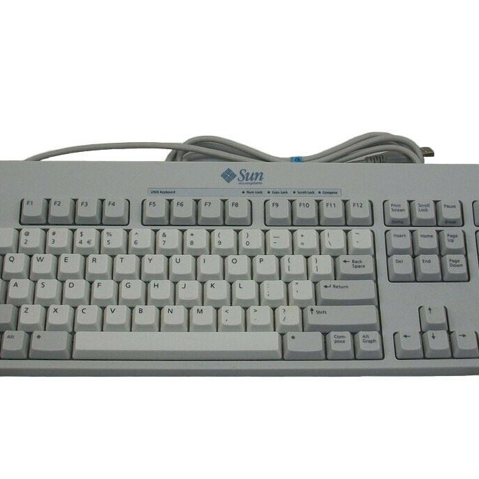 Sun Microsystems 320-1367 Keyboard, Type-7, USB, US/UNIX, 7-Foot Cable, RoHS, No Mouse
