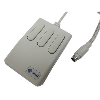 3-Button Mouse, Optical, Type-4, CPI, with Mini-Din
