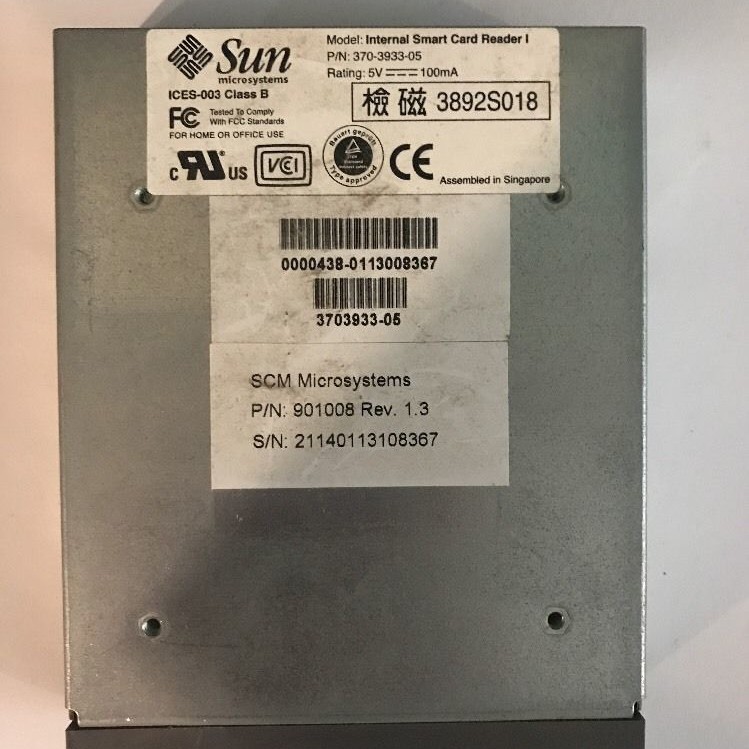 Sun Microsystems 370-3933 Sun Blade 100 Single-Ended Smart Card Reader