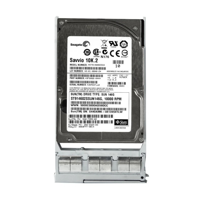 Sun Microsystems 540-7355-02 146GB 10K RPM 3G 2.5-Inch SAS Server Hard Drive HDD