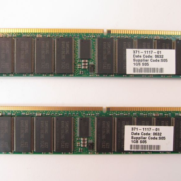 Sun Microsystems X7704A-4 2GB Memory Kit, 2x 1GB DIMMs