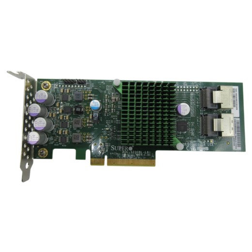 Supermicro AOC-S2308L-L8I 6Gb/s 8-Port Gen-3 63-HDD LP SAS SATA RAID Controller Supermicro AOC-S2308L-L8I 6Gb/s 8-Port Gen-3 63-HDD LP SAS SATA RAID Controller