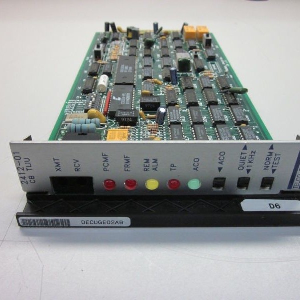 Telco Systems 2412-01 VTC 541949 LN INTERFACE UN TLIU Channel Bank Terminal Interface Card