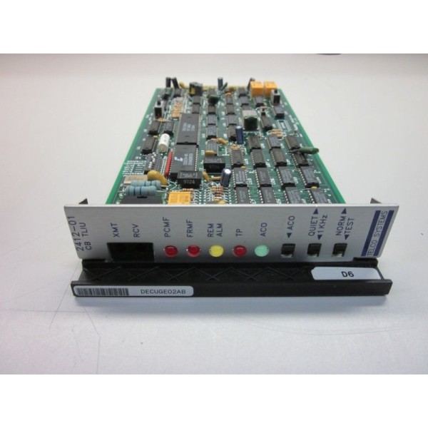 Telco Systems 2412-01 VTC 541949 LN INTERFACE UN TLIU Channel Bank Terminal Interface Card