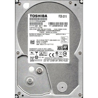 2TB Internal 7200RPM 3.5-Inch SATA HDD Hard Disk Drive