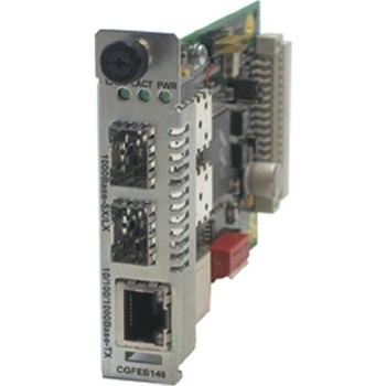 10/100/1000 Base-TX to Dual 1000Base SFP Media Converter Card 10/100/1000 Base-TX to Dual 1000Base SFP Media Converter Card