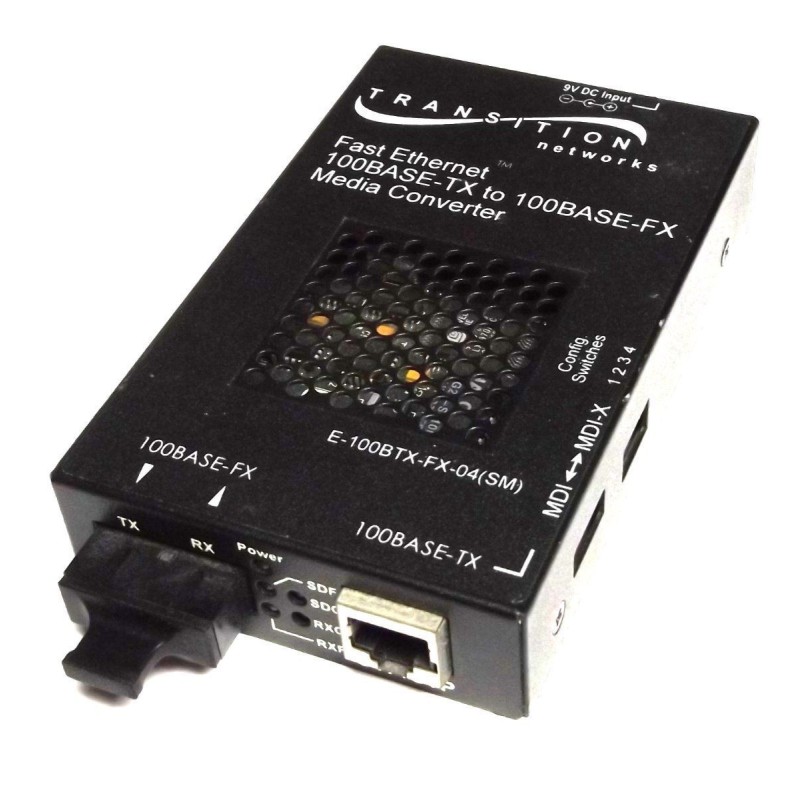Transition Networks E-100BTX-FX-04 Fast Ethernet Media Converter