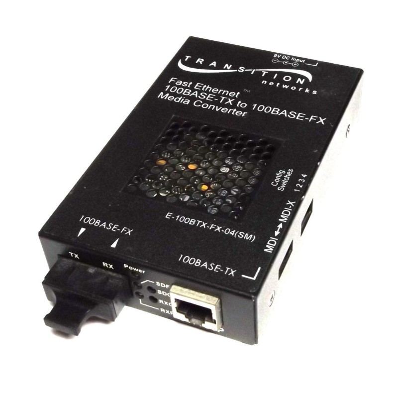 Transition Networks E-100BTX-FX-04 Fast Ethernet Media Converter