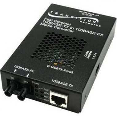 100Base-TX to 100Base-FX Converter ST Connector
