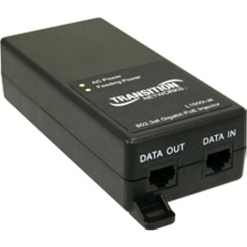 1-Port 10/100/1000 PoE+ Injector with North American Power Supply