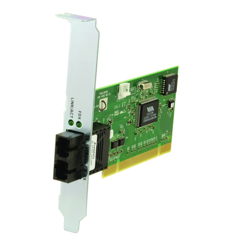 Transition Networks N-FX-MT-02F 100Base-FX 1300nm MM MT-RJ 2km with Boot ROM and Low Profile Bracket