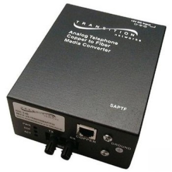 RJ-11 to 1300nm MM ST 2km POTS 2-Wire Converter Line Side