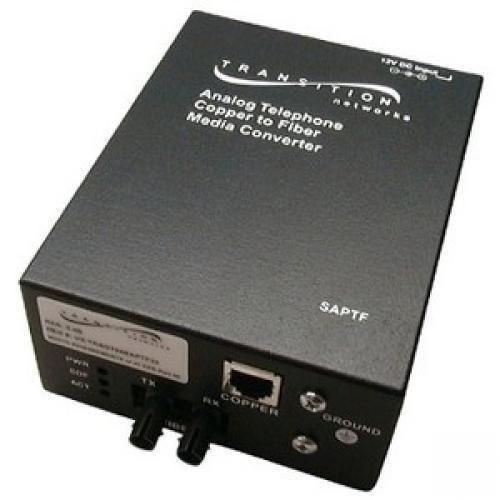 Transition Networks SAPTF3311-105-NA RJ-11 to 1300nm MM ST 2km POTS 2-Wire Converter Line Side Transition Networks SAPTF3311-105-NA RJ-11 to 1300nm MM ST 2km POTS 2-Wire Converter Line Side